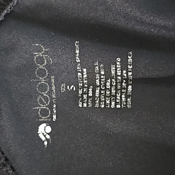 Ideology Women's Black Zip Front Athletic Running Hoodie Jacket Reflective Trim - Picture 9 of 9